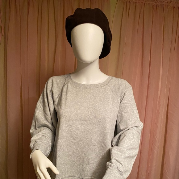 J. Crew Tops - J. Crew Gray Bat Wing Sweatshirt